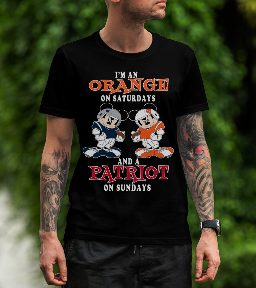 I'm An Orange On Saturdays And A Patriot On Sundays T-Shirt