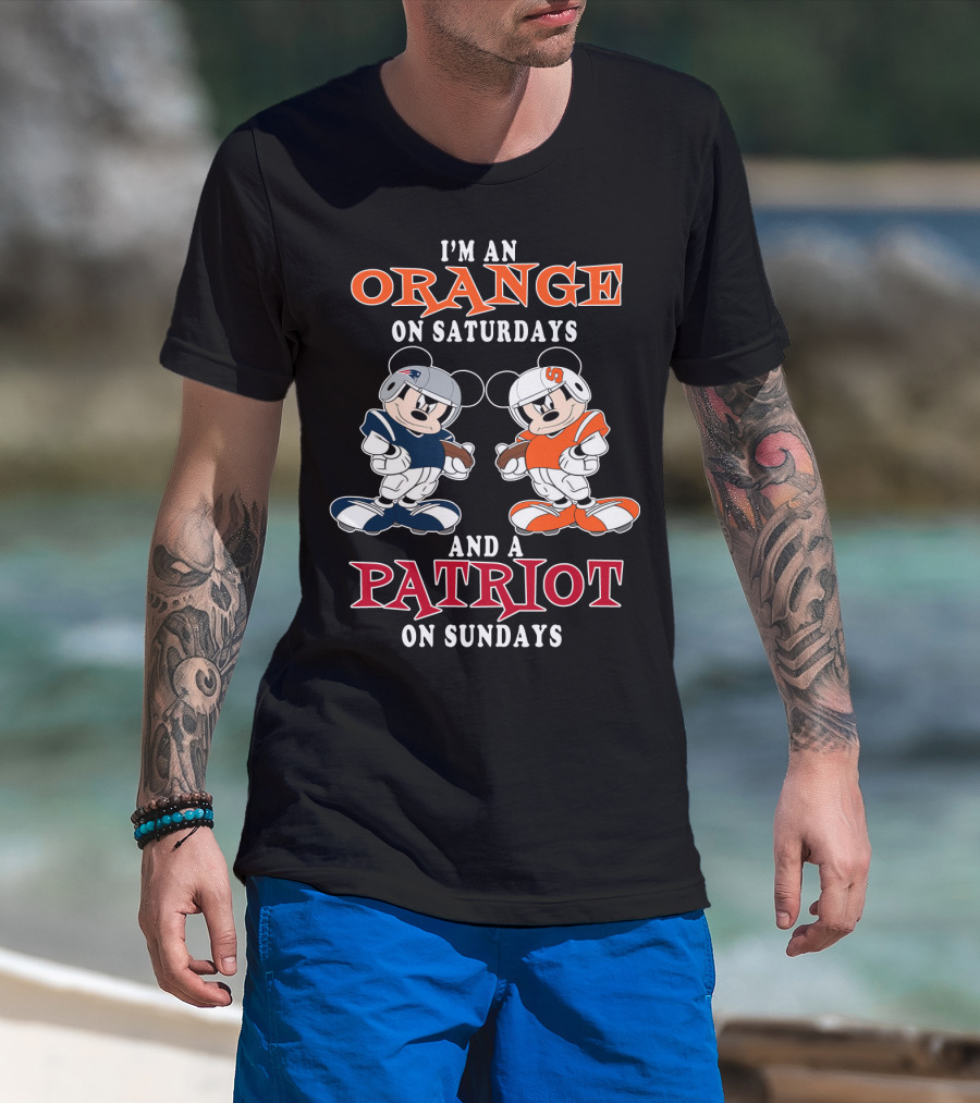 I'm An Orange On Saturdays And A Patriot On Sundays T-Shirt