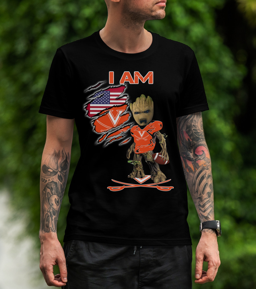 I Am Virginia Cavaliers Football Groot Fan T-Shirt