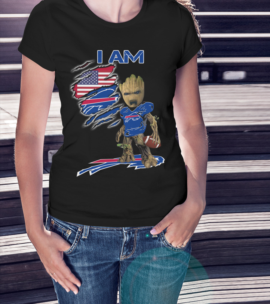 I Am Groot Buffalo Bills Usa Football Fan T-Shirt