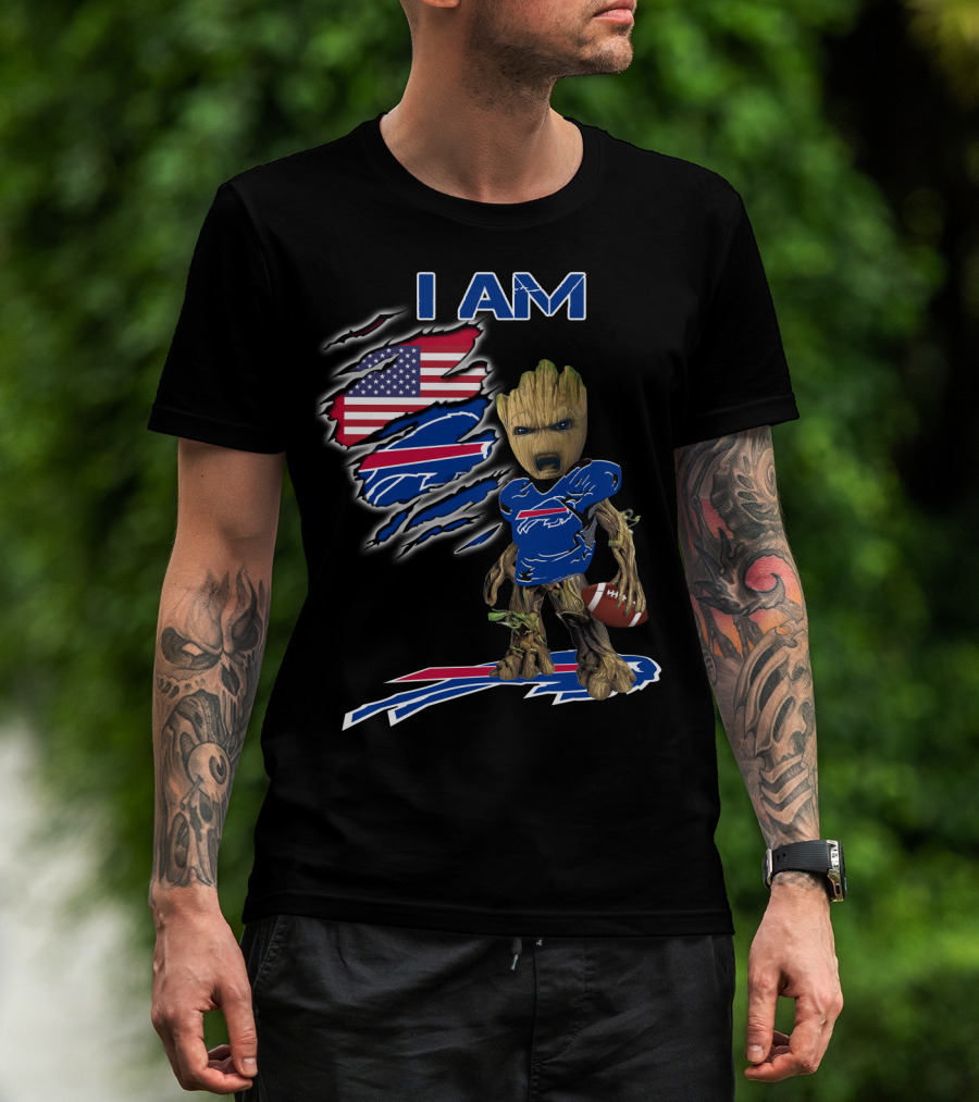 I Am Groot Buffalo Bills Usa Football Fan T-Shirt