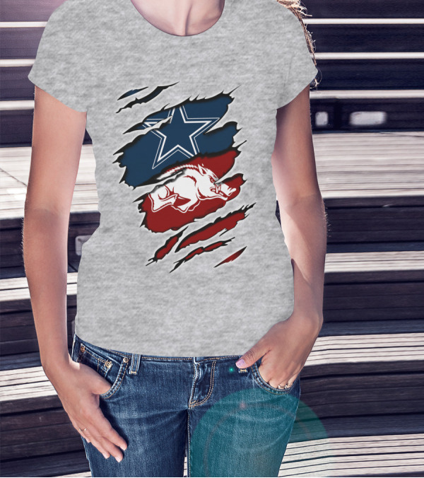 Cowboys Razorback Arkansas Team Spirit T-Shirt