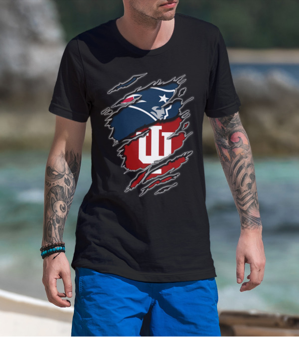 New England Patriots Indiana Hoosiers Mashup T-Shirt