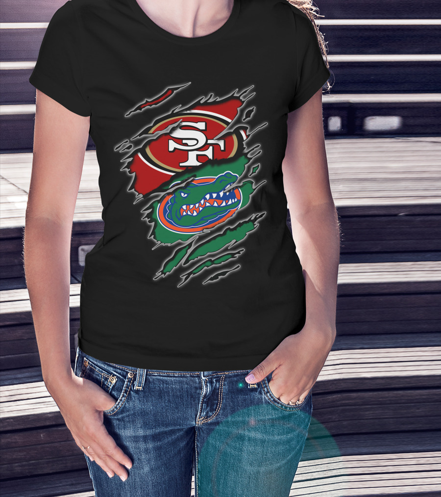 49ers Sf Florida Gators Ripped T-Shirt