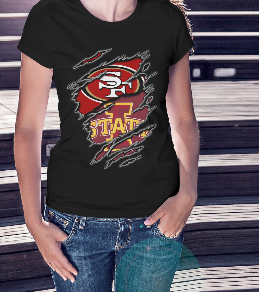 Sf 49ers Iowa State Cyclones Combination T-Shirt