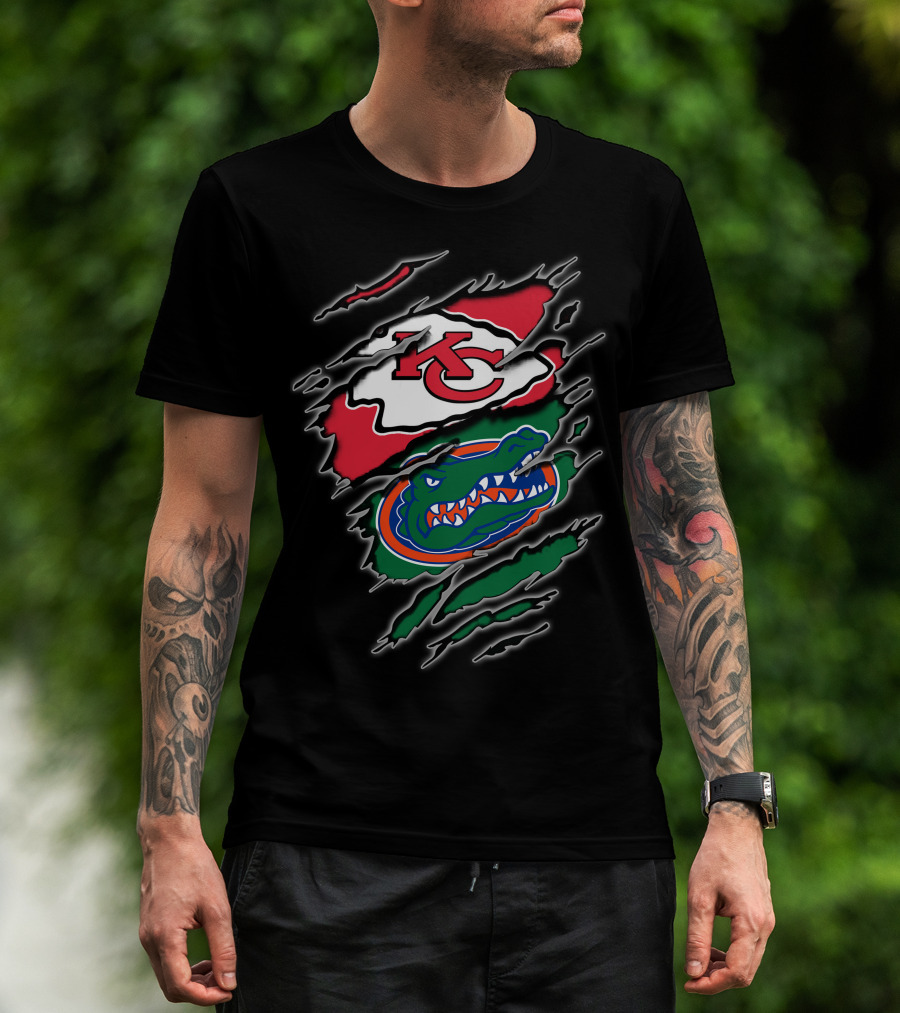 Kansas City Chiefs Florida Gators Integration T-Shirt