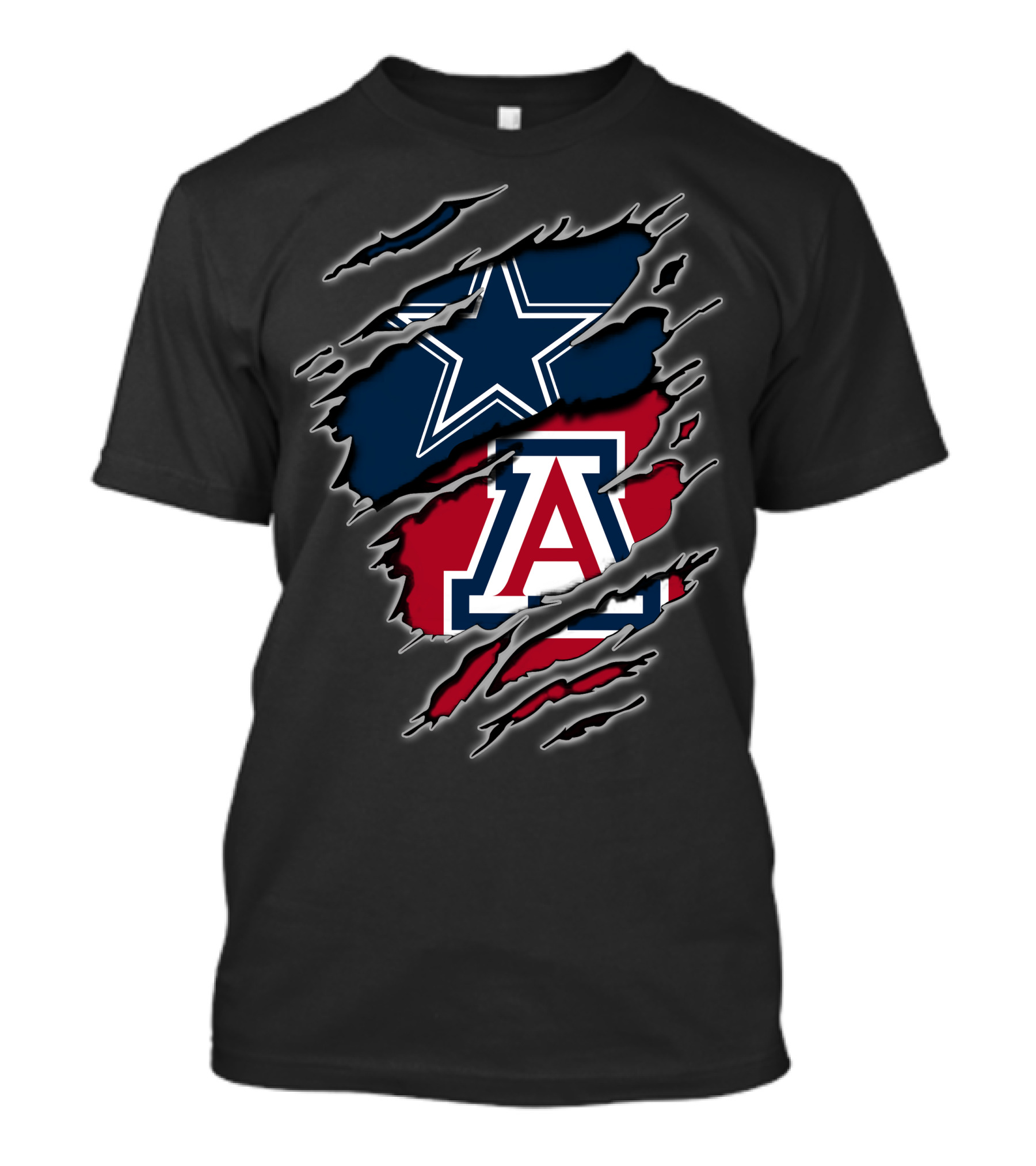 Dallas Cowboys Arizona Wildcats Rip T-Shirt