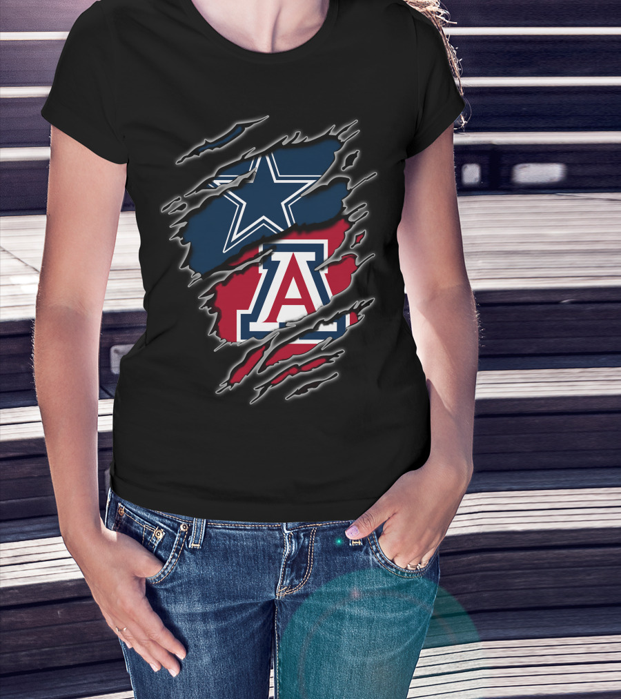 Dallas Cowboys Arizona Wildcats Rip T-Shirt
