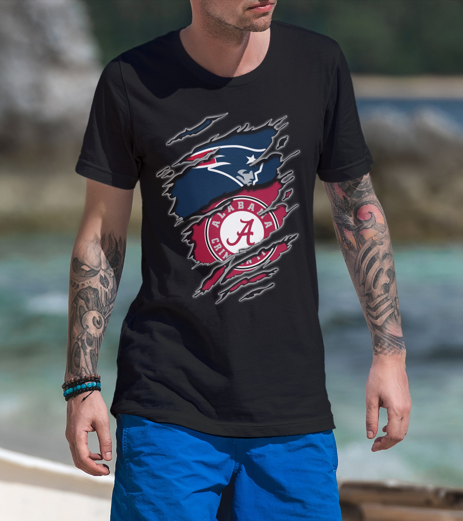 Patriots Alabama Crimson Tide Crossover T-Shirt