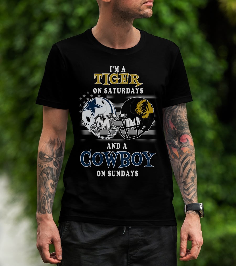 I'm A Tiger On Saturdays And A Cowboy On Sundays T-Shirt