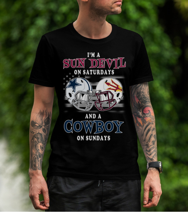 I'm A Sun Devil On Saturdays And A Cowboy On Sundays T-Shirt