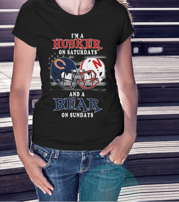 I'm A Husker On Saturdays And A Bear On Sundays T-Shirt