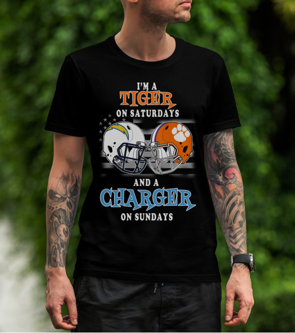 I'm A Tiger On Saturdays And A Charger On Sundays T-Shirt