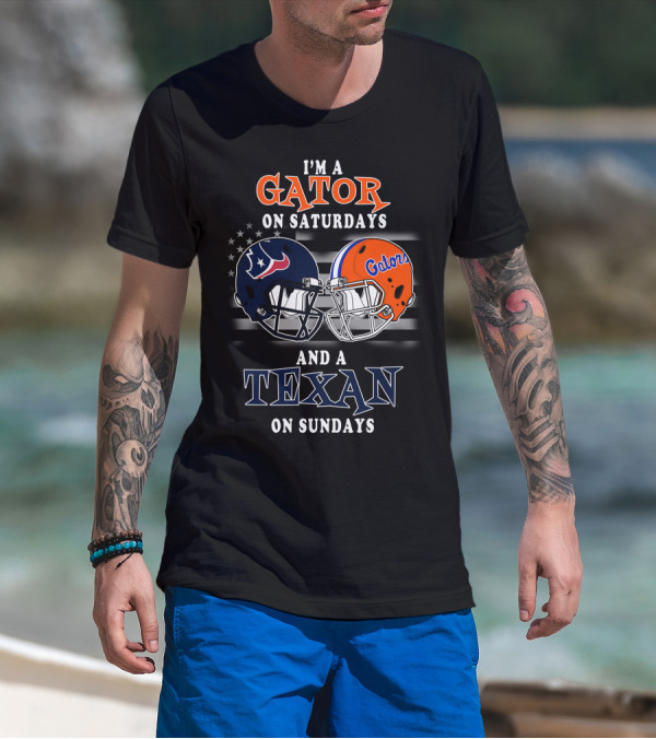 I'm A Gator On Saturdays And A Texan On Sundays T-Shirt
