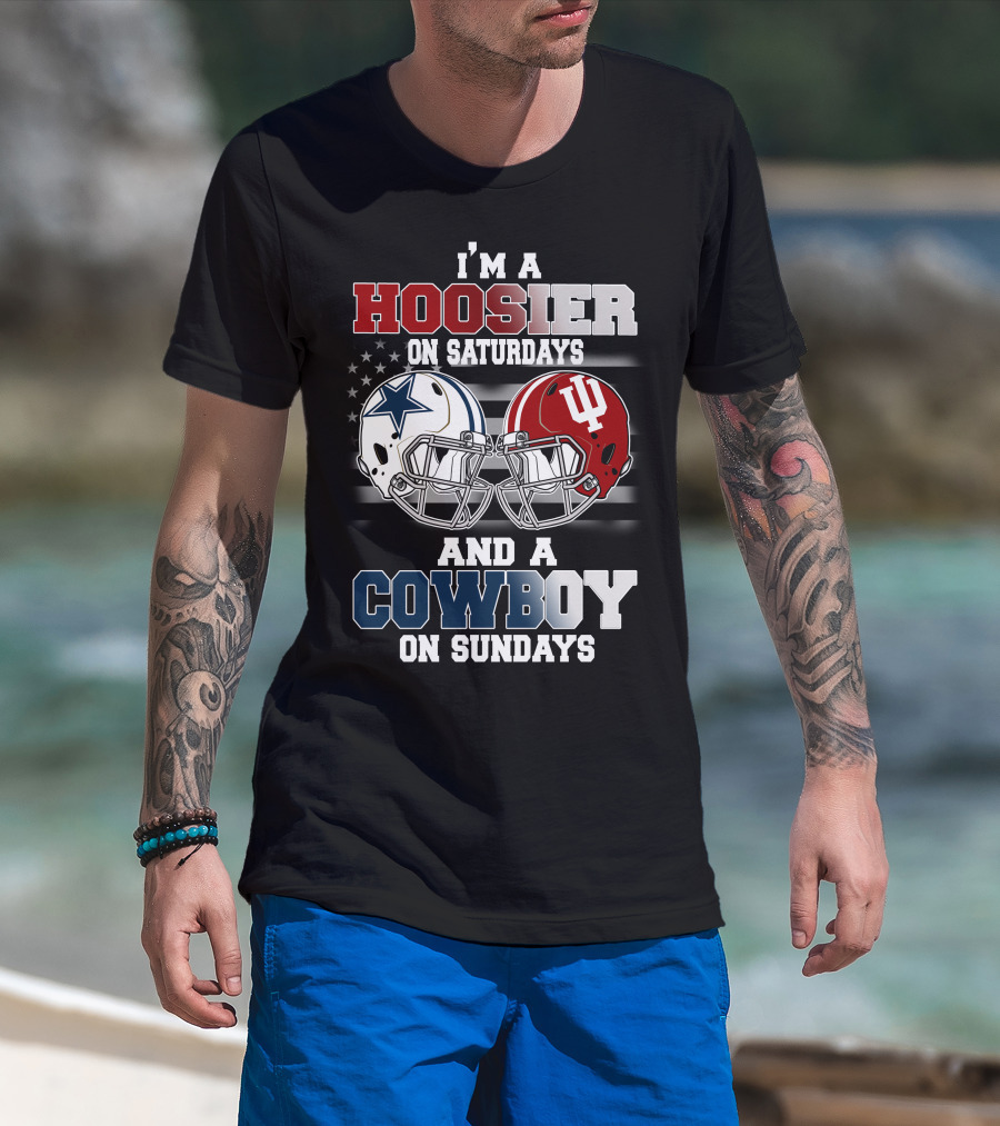 I'm A Hoosier On Saturdays And A Cowboy On Sundays T-Shirt