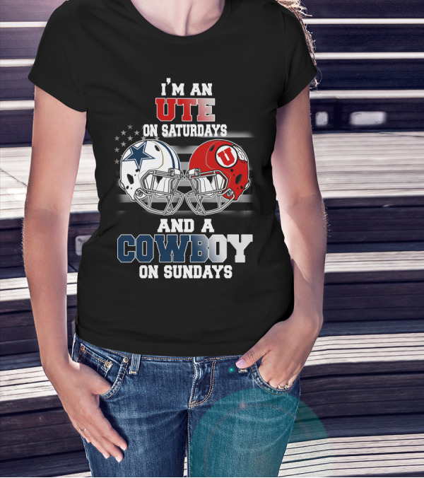 I'm An Ute On Saturdays And A Cowboy On Sundays T-Shirt