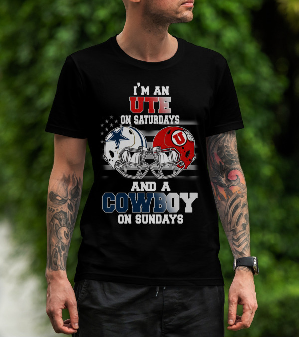 I'm An Ute On Saturdays And A Cowboy On Sundays T-Shirt