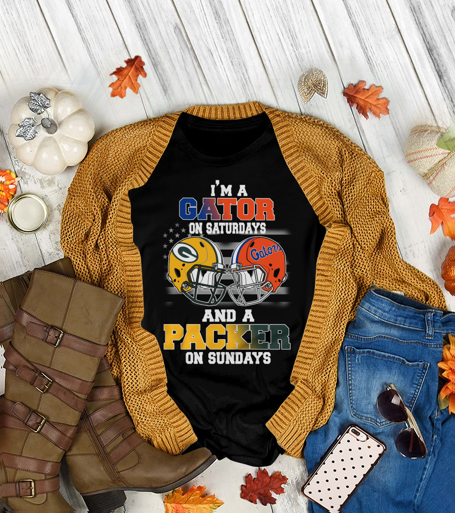 I'm a Gator on Saturdays and a Packer on Sundays T-Shirt