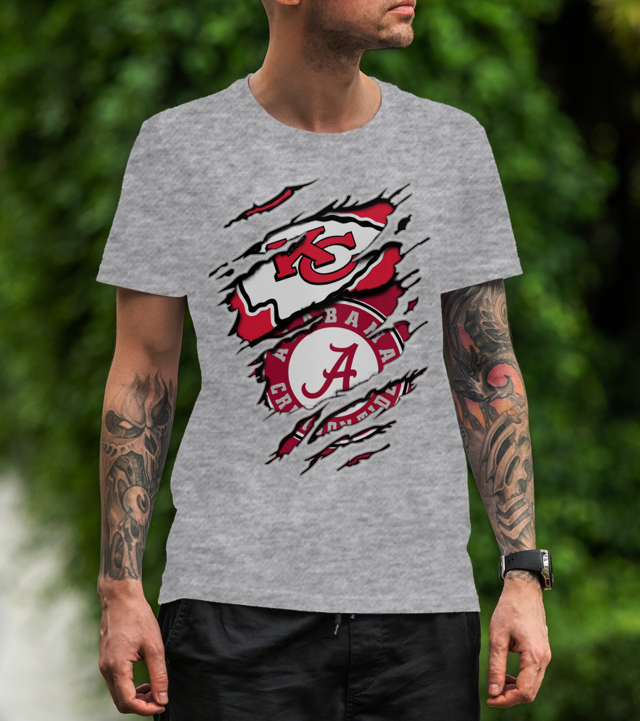 Kansas City Chiefs Alabama Crimson Tide Fan Gear T-Shirt