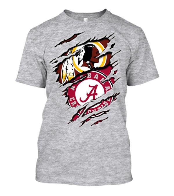 Alabama Crimson Tide And Washington Redskins Fan Statement T-Shirt