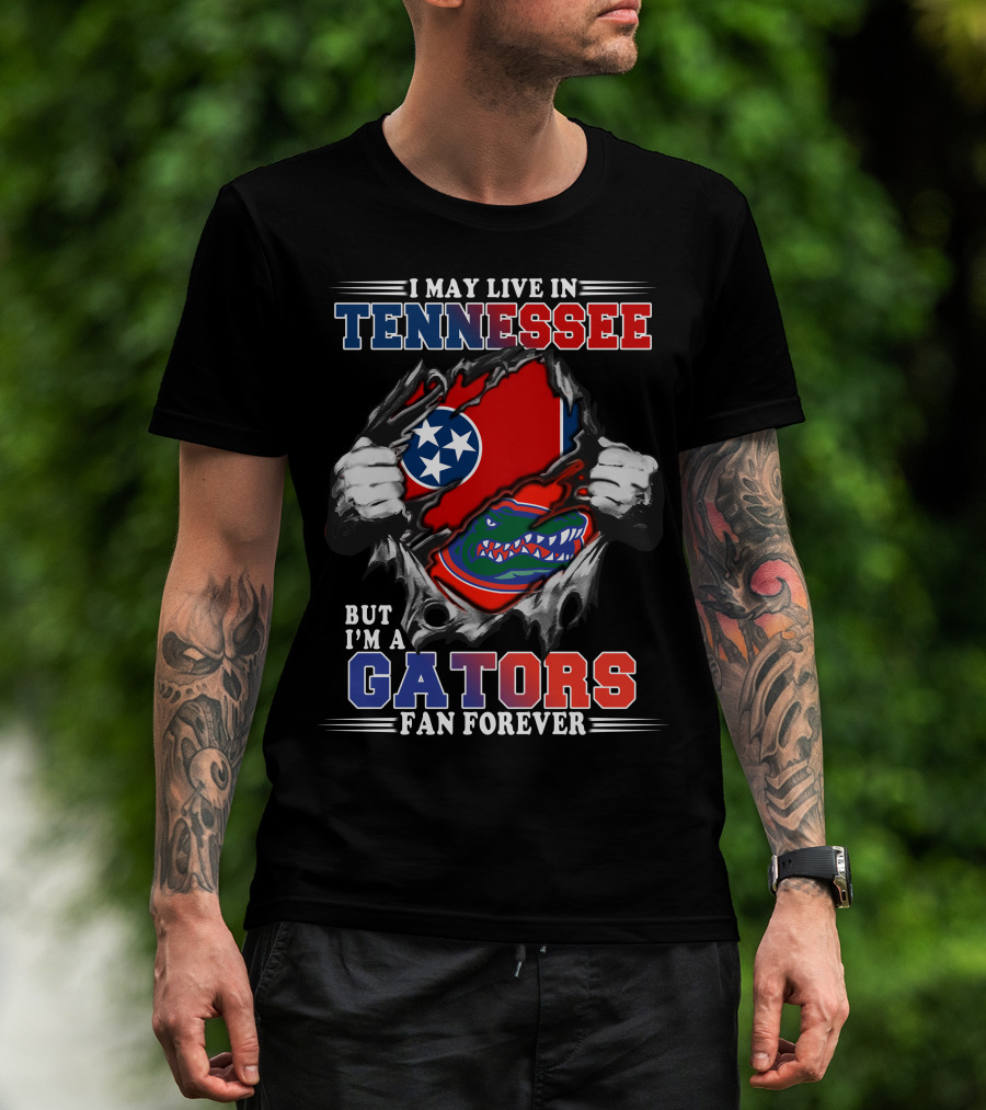 Tennessee Living Gators Fan Forever Gators-Tennessee T-Shirt