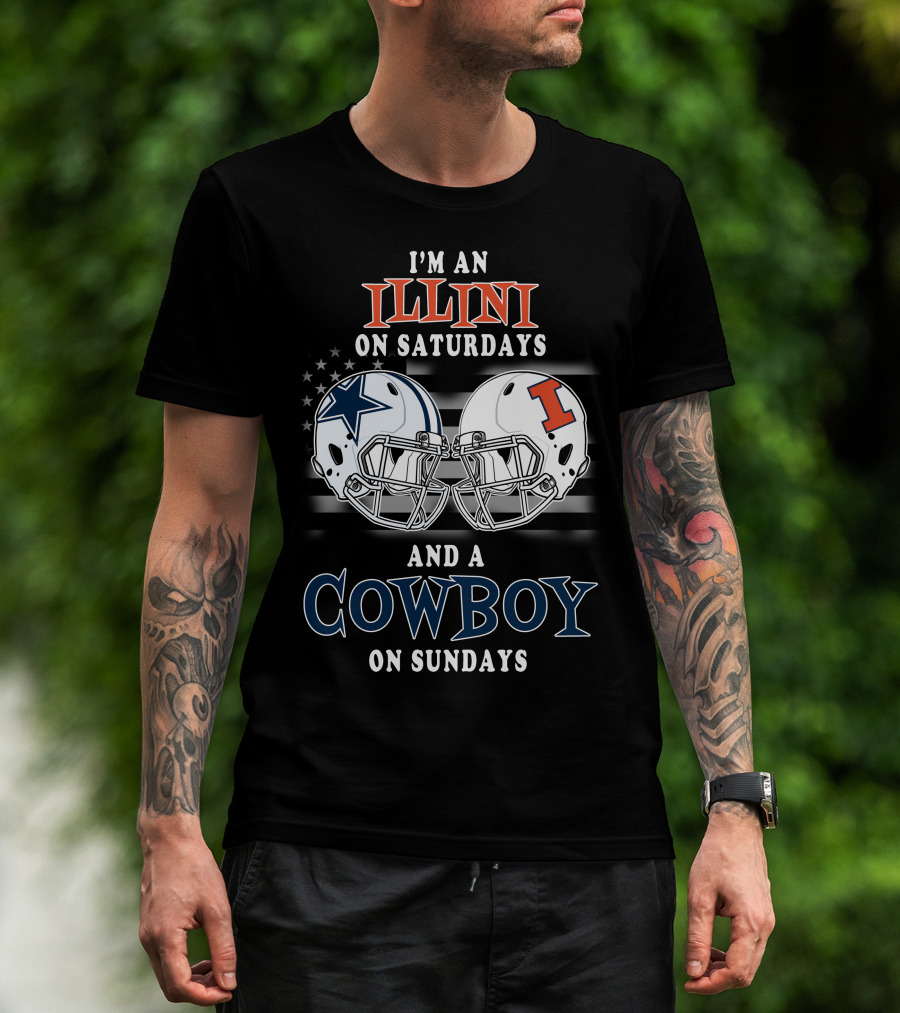 I'm An Illini On Saturdays And A Cowboy On Sundays T-Shirt