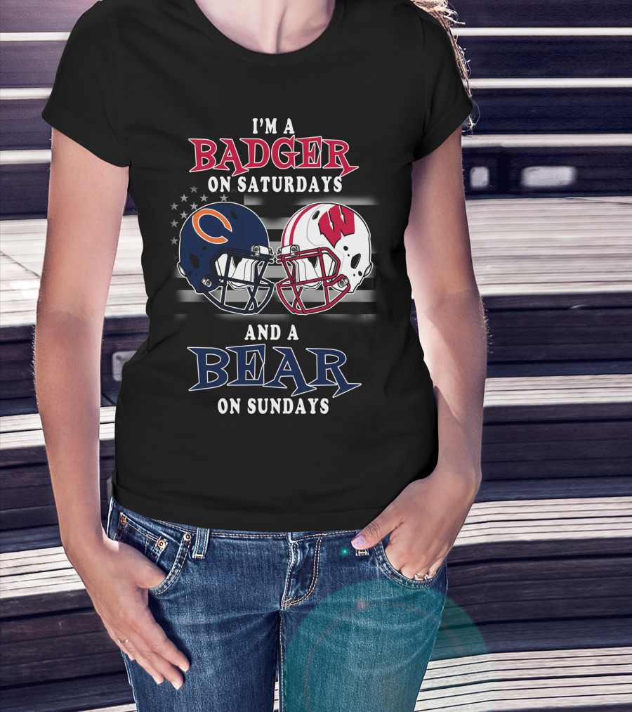 I'm A Badger On Saturdays And A Bear On Sundays T-Shirt