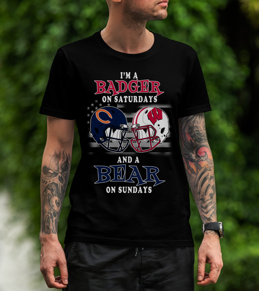 I'm A Badger On Saturdays And A Bear On Sundays T-Shirt