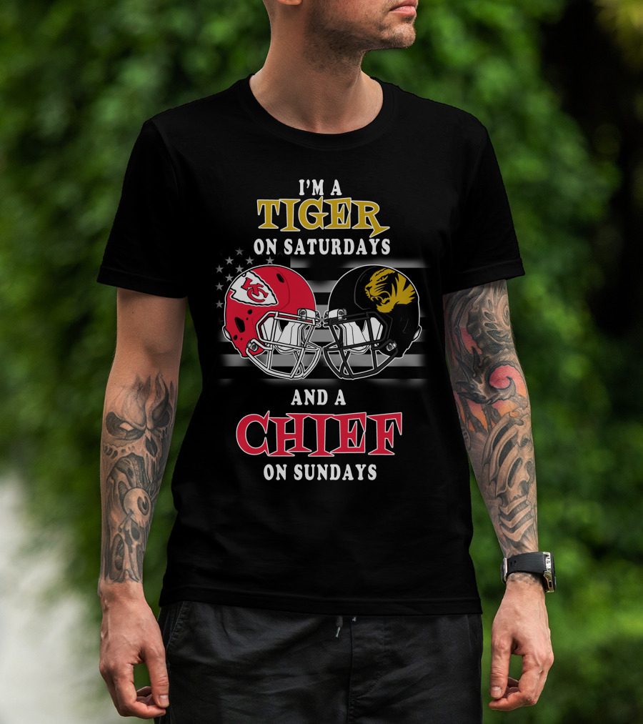 I'm A Tiger On Saturdays And A Chief On Sundays T-Shirt