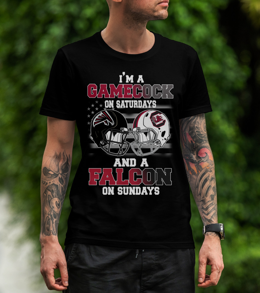 I'm A Gamecock On Saturdays And A Falcon On Sundays T-Shirt