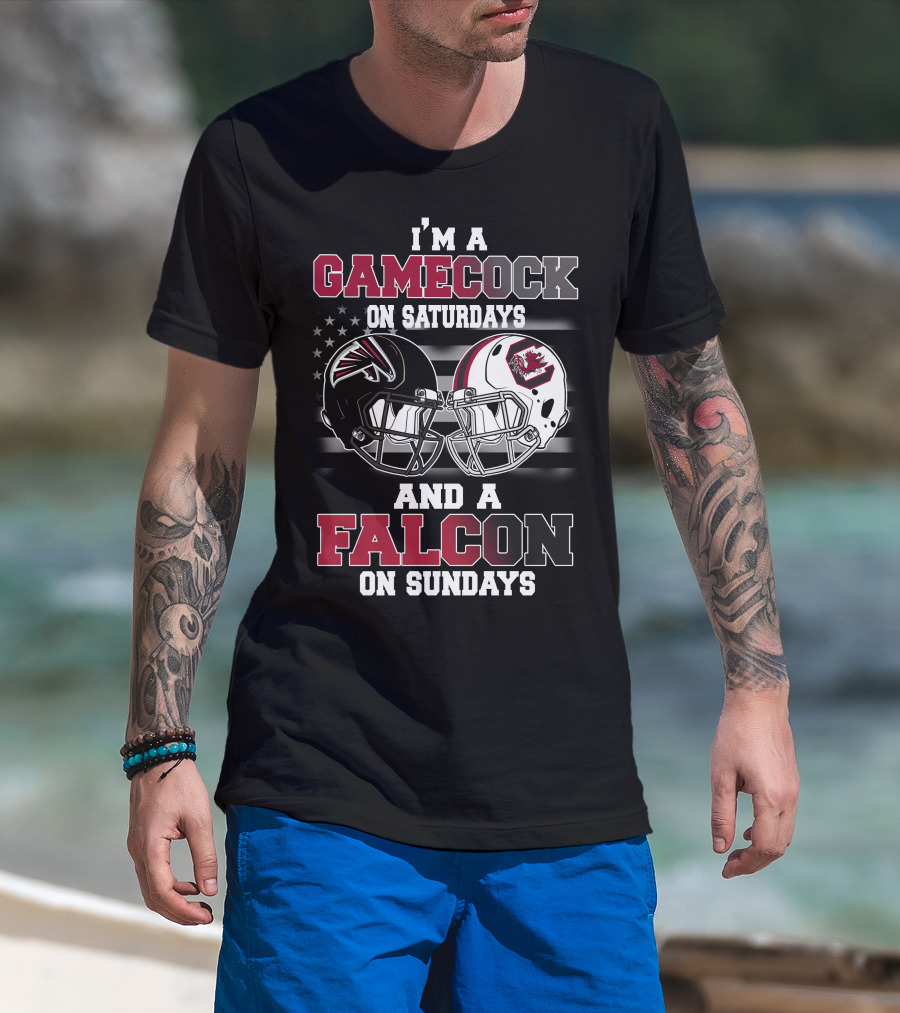 I'm A Gamecock On Saturdays And A Falcon On Sundays T-Shirt
