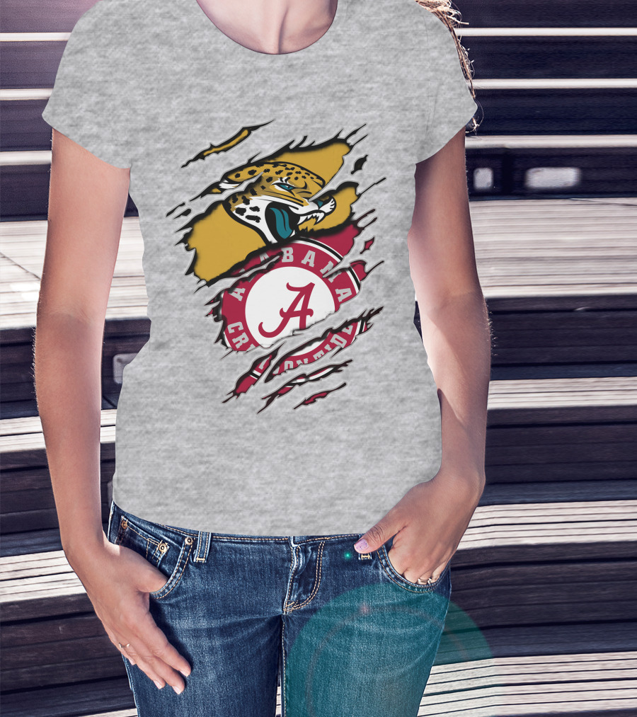 Alabama Crimson Tide Jaguars Fan Crossover T-Shirt
