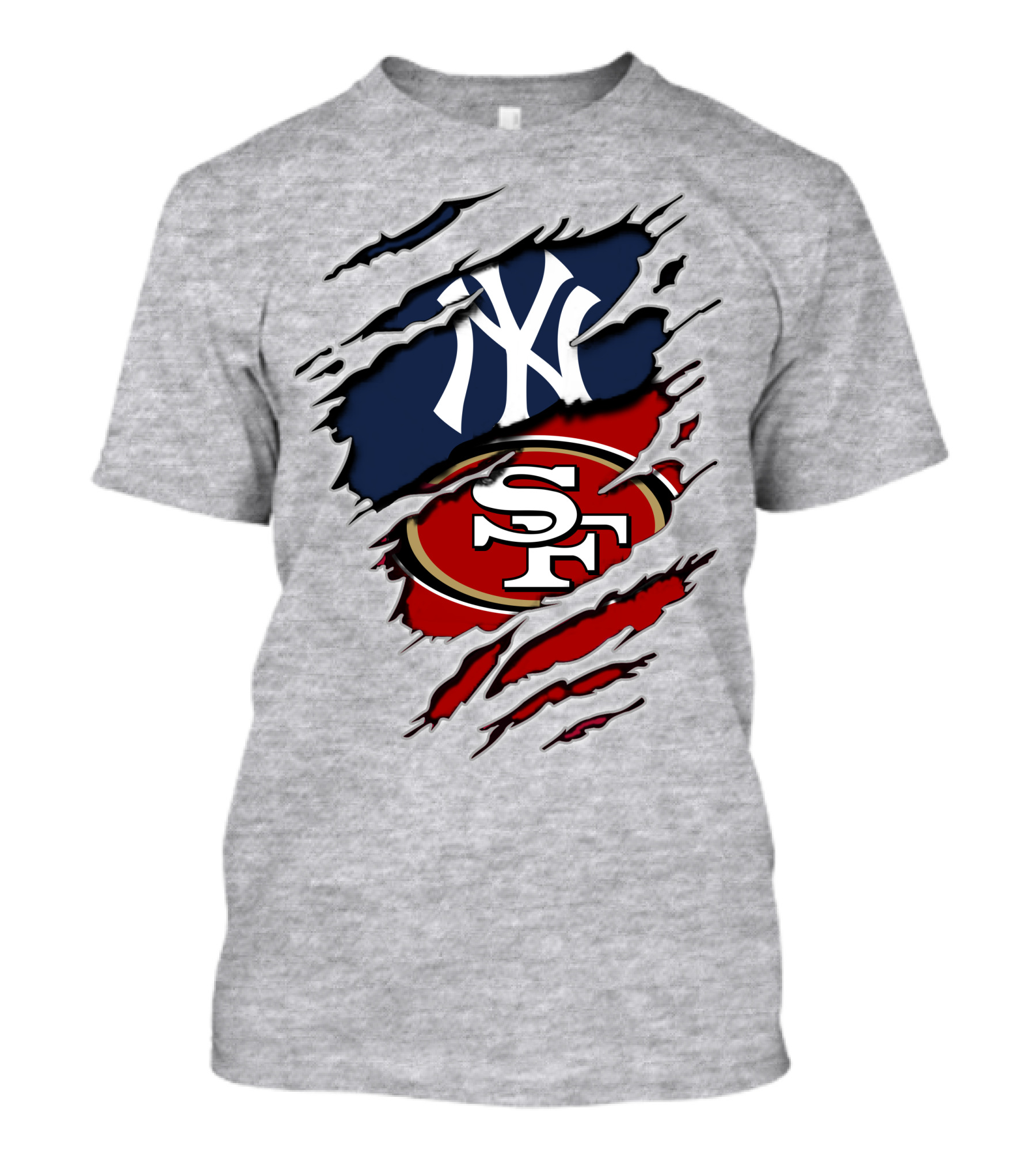 Yankees Sf 49ers Logo Mashup T-Shirt