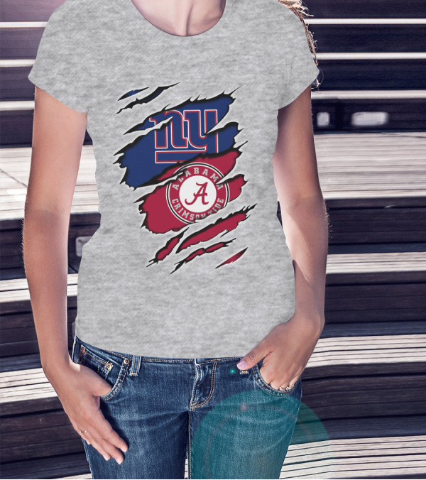 New York Giants Alabama Crimson Tide T-Shirt