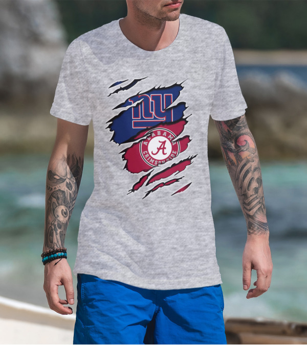 New York Giants Alabama Crimson Tide T-Shirt