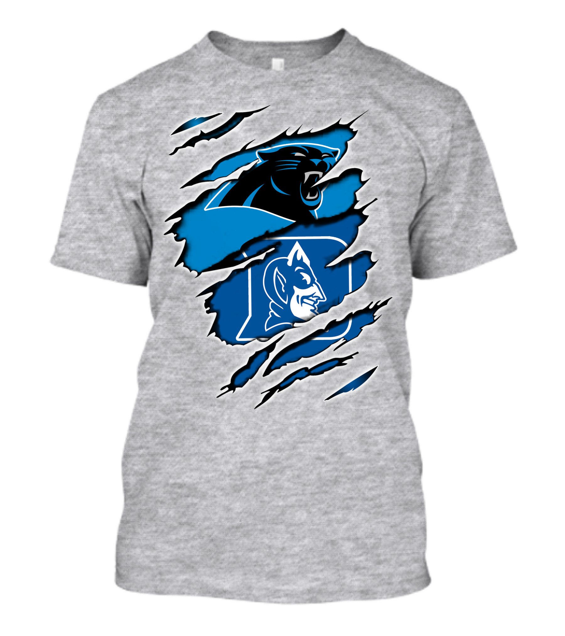 Panthers Duke Blue Devil Logo Fusion T-Shirt