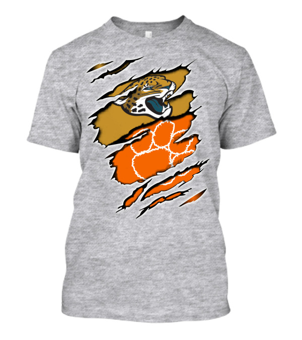 Jaguars Clemson Paw Scratch T-Shirt
