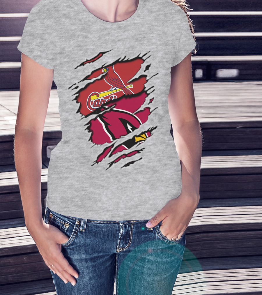 Cardinals Louis St. Louis Arizona Sports Crossover T-Shirt
