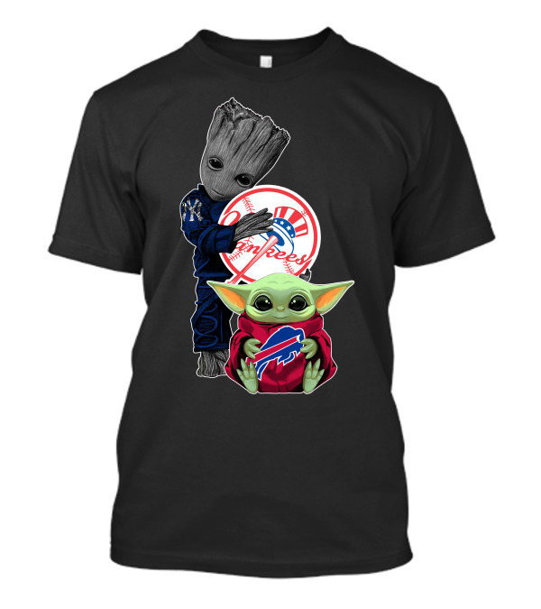 Yankees Guardians Babysitter Bills Baby Yoda T-Shirt