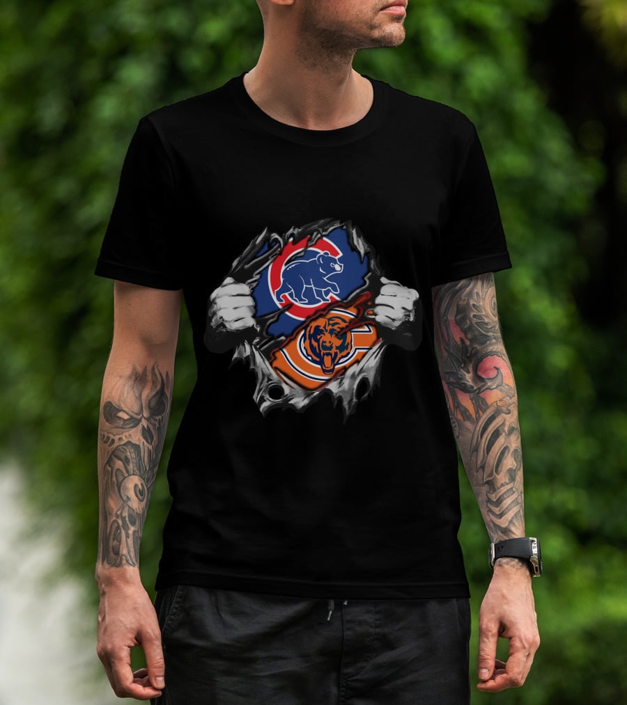 Chicago Bears Cubs Mlb Nfl Collaboration T-Shirt