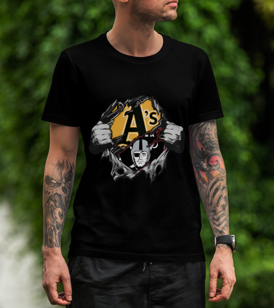 Raiders A's Dual Team Mashup T-Shirt