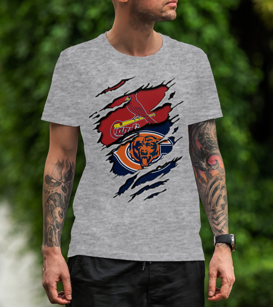 Chicago Bears St. Louis Cardinals Ripped Claw T-Shirt