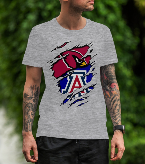 Arizona Cardinals Wildcat Claw Mashup T-Shirt