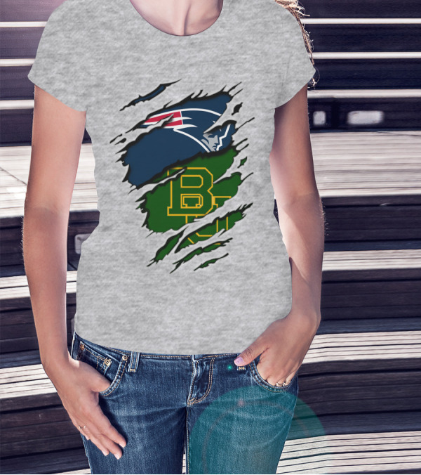 Patriots Baylor BU Logo Mashup T-Shirt