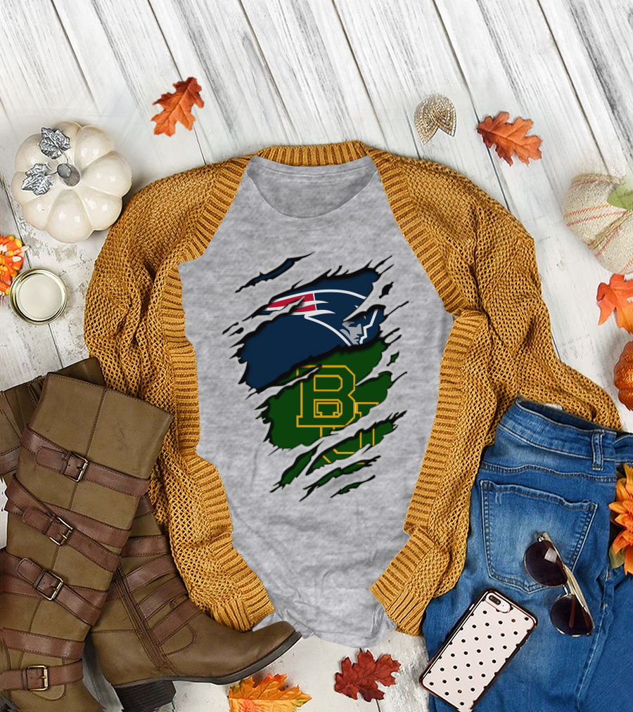 Patriots Baylor BU Logo Mashup T-Shirt