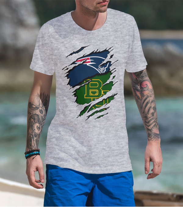 Patriots Baylor BU Logo Mashup T-Shirt