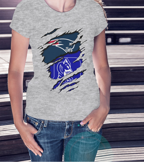 Patriots Duke Blue Devils Football Collaboration T-Shirt