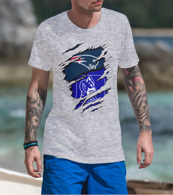 Patriots Duke Blue Devils Football Collaboration T-Shirt