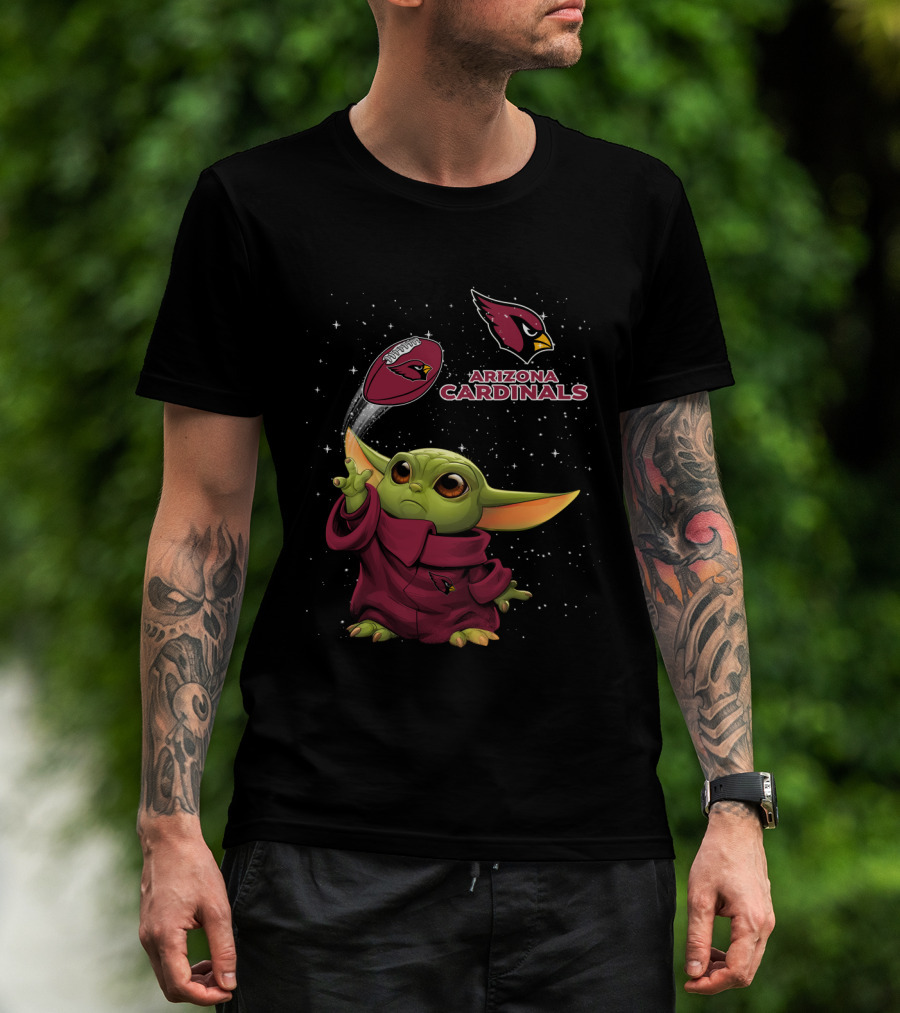 Arizona Cardinals Baby Yoda Football Force T-Shirt