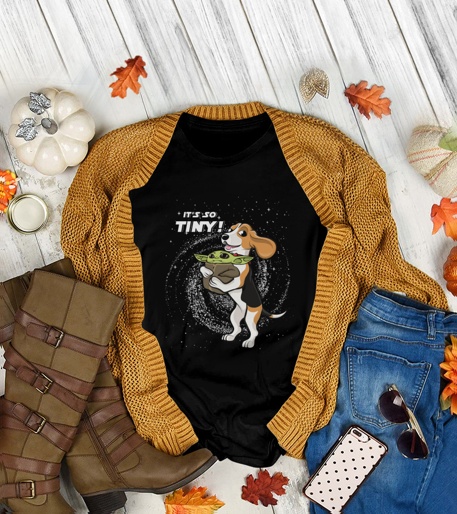 It's So Tiny Baby Yoda Beagle T-Shirt